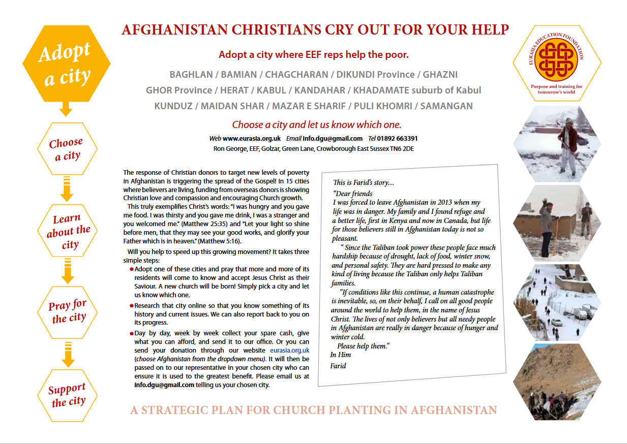 Read more about the article HELP FOR AFGHANISTAN